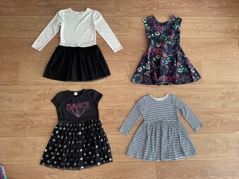 Oblečení pro holku 110 - 110/116 - bundy/šaty/trička/kalhoty - 8