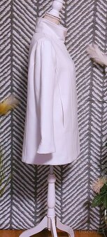 BÍLÝ KABÁTEK - MANGO vel. M + LUXUSNÍ LÍMEC - 8