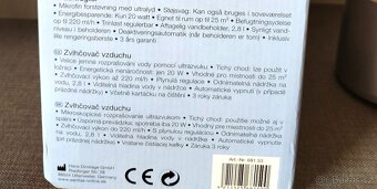 trazvukový Zvlhčovač vzduchu SLB39 SANITAS –JAKO NOVÝ - 8