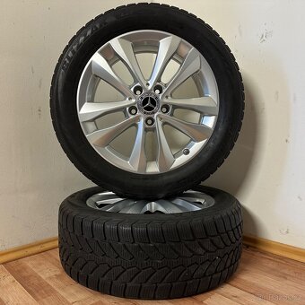 MERCEDES C W205 5x112 R17 ET48,5+ZIMNÍ 225/50R17 6mm - 8