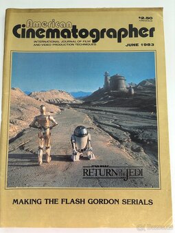 Set vintage filmového časopisu Cinematographer z osmdesátek - 8