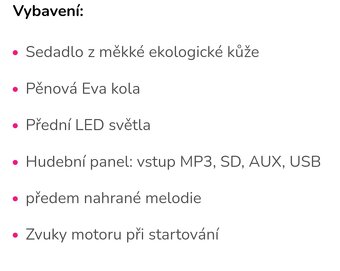 Dětská elektrická čtyřkolka pro děti 3-5 let - 8