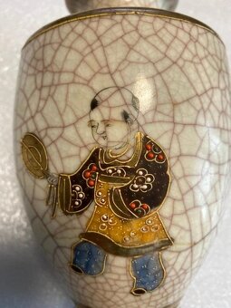 Japonská váza, pravá Satsuma, Kinkōzan,období Meidži/Taišó ( - 8