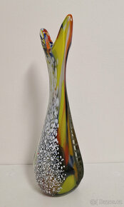 Luxusná umelecká váza z hútneho skla - 8