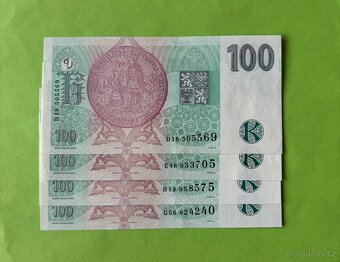 Prodám Bankovky 20 Kč 100 Kč 200 Kč - 8