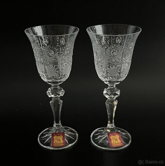 2x broušená sklenice na likér 70ml, Ruckl Nižbor - 8