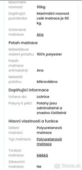 Dětská postel s matrací - 8