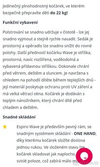 Sportovní kočárek Espiro Wave green - 8