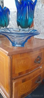 Skleněná mísa Václav Hanuš,  draperie - 8