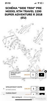 Ktm 1290 super adv R bočné plasty, z novej moto - 8