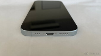 APPLE IPHONE 15 128 GB MODRÝ,12 MĚS ZÁRUKA,BATERIE 100% - 8