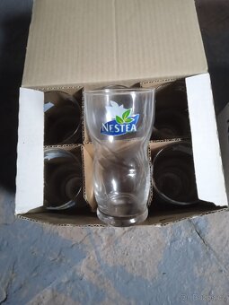 SKLENIČKY-Nestea 10ks, nepoužité. - 8