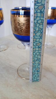 Skleničky Bohemia glass 6ks modré - 8