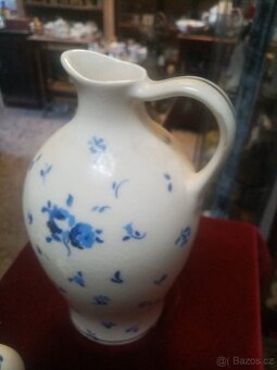 Starožitná keramická glazurovaná karafa - 8