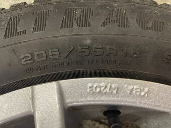 Litá kola R16 5x108 se zimními pneu 205/55R16 - 8