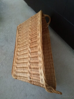 koš na prádlo, starodávný, v pořádku, opečovávaný - 8