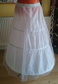 Dlouhé korzetové svatební šaty vel 42 - 8