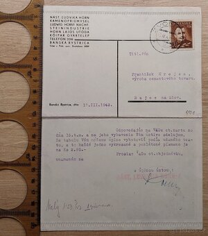 Dopisnica - SŠ - 1943 - Banská Bystrica - Zvolen - Rajec - 8