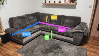 Rohová sedací souprava - 8