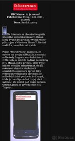 Testovací smartphone HTC MAZAA top stav - 8