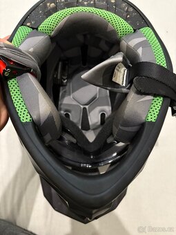Motokrosová helma NOX N633 matná černo-zelená - 8