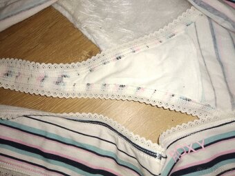 Nové dámské značkové kalhotky tanga Roxy vel XL pruhované - 8