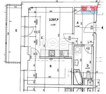 Prodej bytu 2+kk, 40 m², Praha, ul. Českomoravská - 8