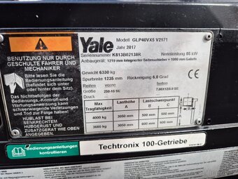 Použitý vysokozdvižný vozík Yale GLP 40 VX - 8