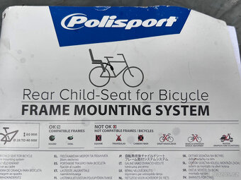 Dětská sedačka POLISPORT Boodie zadní s připevněním na rám - 8