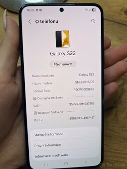 Samsung Galaxy S22 5G 128GB - černá - 8