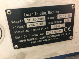 Ruční laserový svařovací zdroj Senfeng 1500HWM - 8
