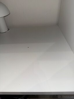 Patrová postel bílá se psacím stolem se 4 zásuvkami IKEA - 8