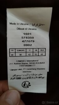 Dámský flaušový kabát tmavě khaki vel. 36 Camaieu - 8