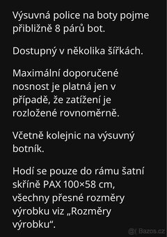 IKEA KOMPLEMENT výsuvná police na boty - 8