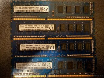 RAM DDR3 4GB – 1333 / 1600 MHz – desktop PC – více kusů - 8