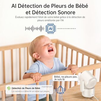 Otočná Wi-Fi 5GHz/2,4GHz kamera/chůvička Symynelec 2K - 8