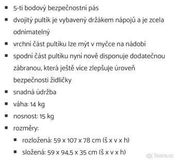 Jidelni židlička PEG PEREGO - 8
