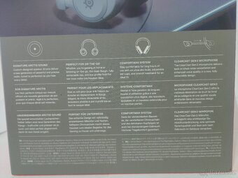 Sluchátka SteelSeries Arctis Nova 1 bílá 2x Audio kabel. - 8