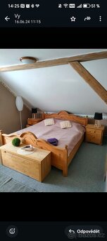 Dřevěná masivní ložnice - 8
