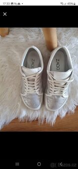 Barefoot tenisky ZAQQ - TIQQ Silver White stříbrné vel. 42 - 8