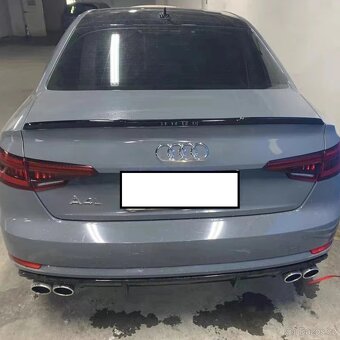 AUDI A4 S4 RS4 B9 spoiler kridlo lipo (černé) na kufr - 8