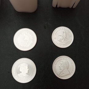 STŘÍBRO a ZLATO American Eagle, Maple, Panda a US Morgan atd - 8