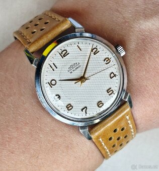 Československé mechanické vintage retro hodinky PRIM Pavúk - 8