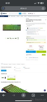 Herní Klávesnice RAZER Black Widow V4 (Minecraft) - 8