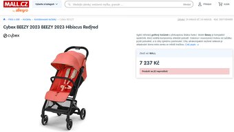 Cybex Beezy golfky Top stav - 8
