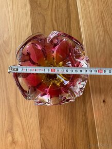Krásné barevné sklo, miska, ruční práce - 8