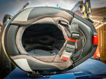 Helma na motorku výklopná HJC RPHA 90 mat black - TOP - 8