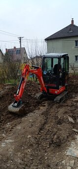 Napojení kanalizace přípojky ruční a strojní výkopové práce - 8