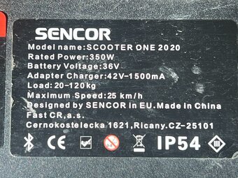 Elektrokoloběžka Sencor one 2020 na díly - 8