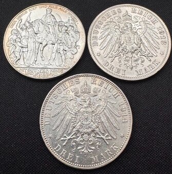 Vzácná sbírka 39 stříbrných německých marek 1875–1914 – TOP - 8